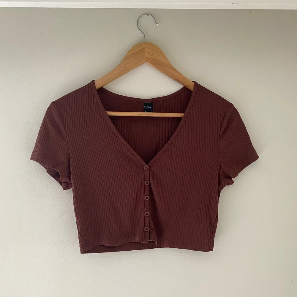 ❌ Shein Brown Ribbed Top - Picture 6 of 6